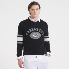 Kansas City Chiefs x Todd Snyder Cashmere Crew Sweater Black