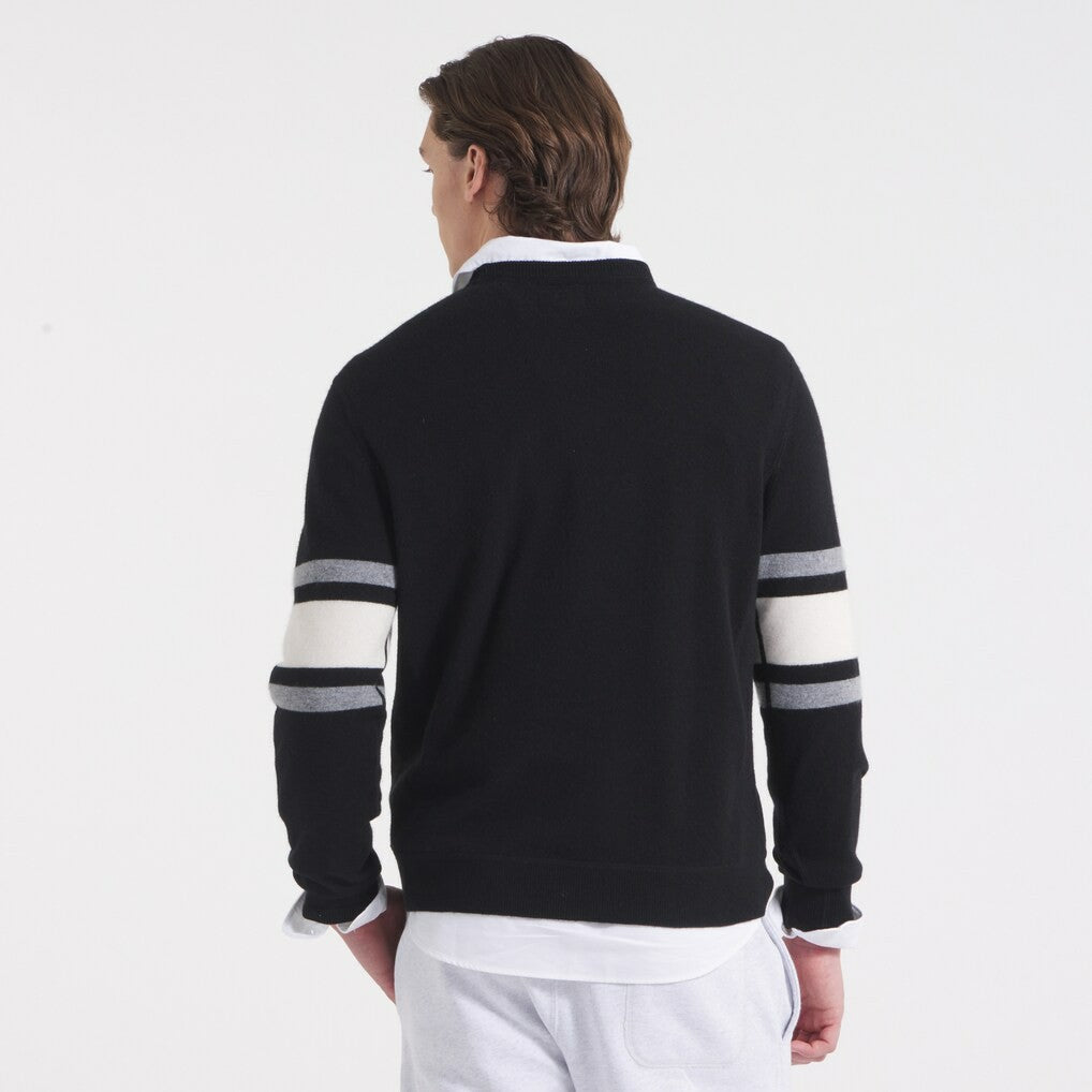 Kansas City Chiefs x Todd Snyder Cashmere Crew Sweater Black