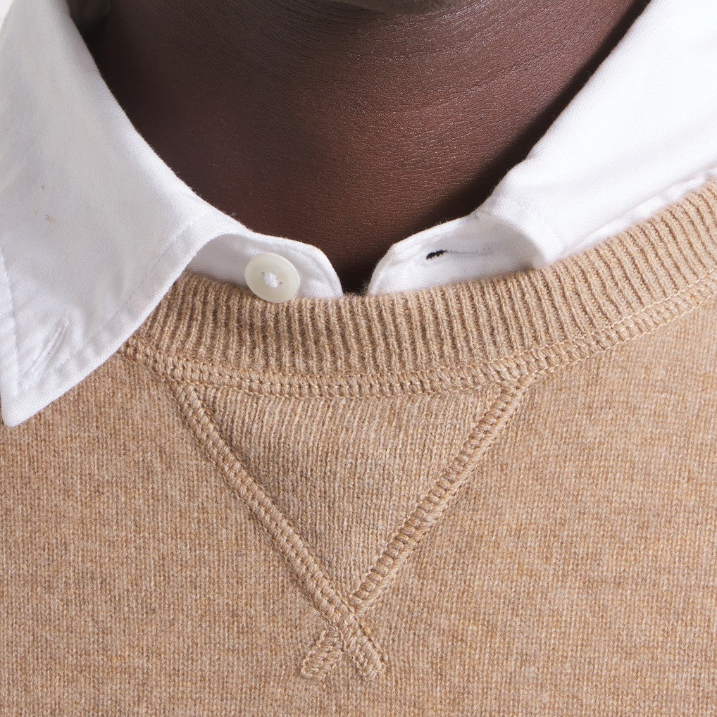 San Francisco 49ers x Todd Snyder Cashmere Crew Sweater Oatmeal