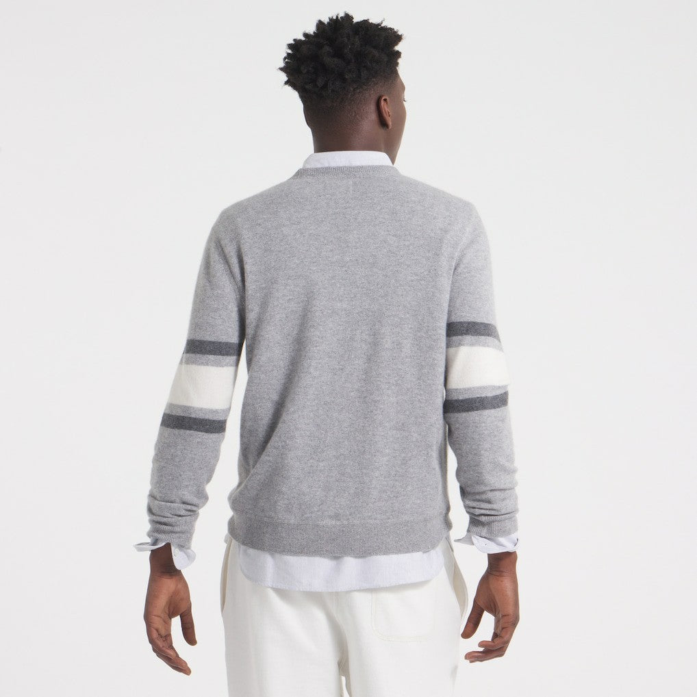 Philadelphia Eagles x Todd Snyder Cashmere Crew Sweater Heather Gray