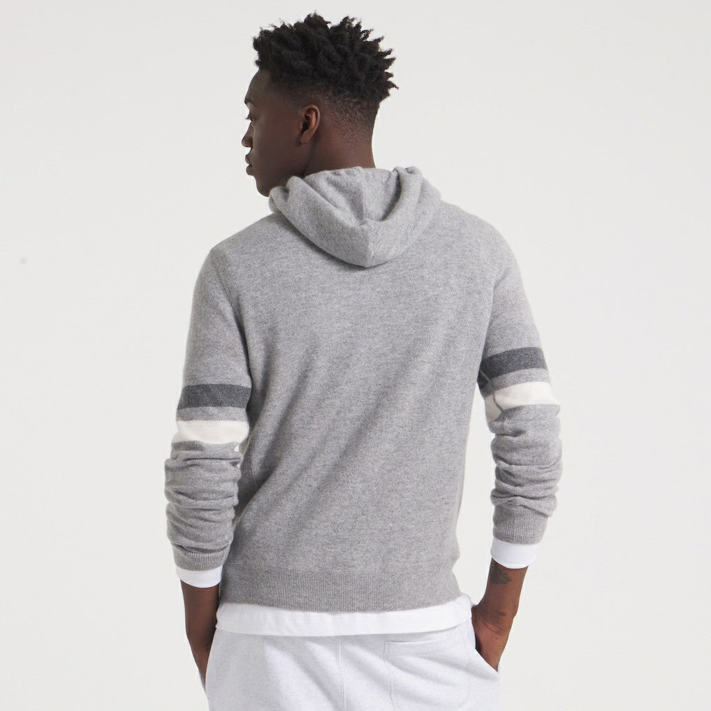 New York Giants x Todd Snyder Cashmere Hoodie Sweater Heather Charcoal