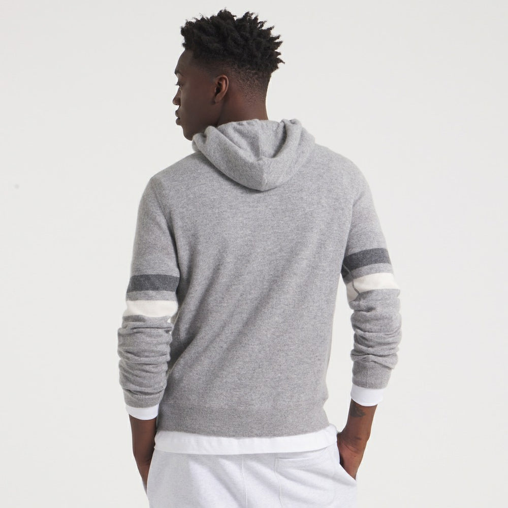 New York Giants x Todd Snyder Cashmere Hoodie Sweater Heather Charcoal