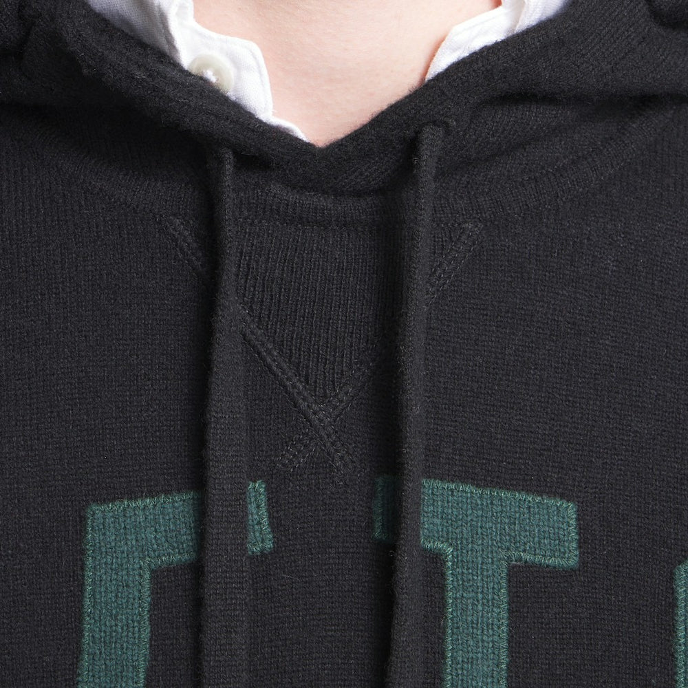 New York Jets x Todd Snyder Cashmere Hoodie Sweater Heather Black