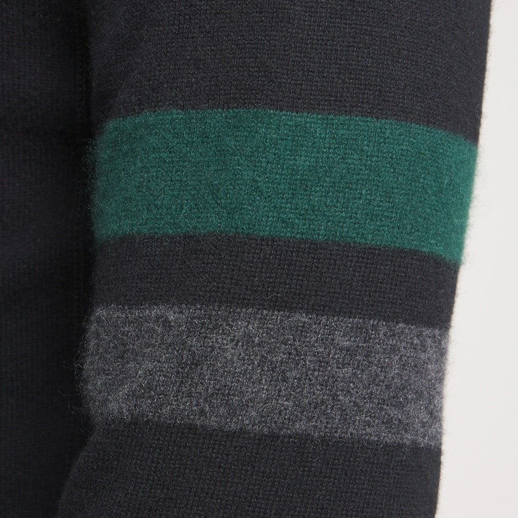 New York Jets x Todd Snyder Cashmere Hoodie Sweater Heather Black