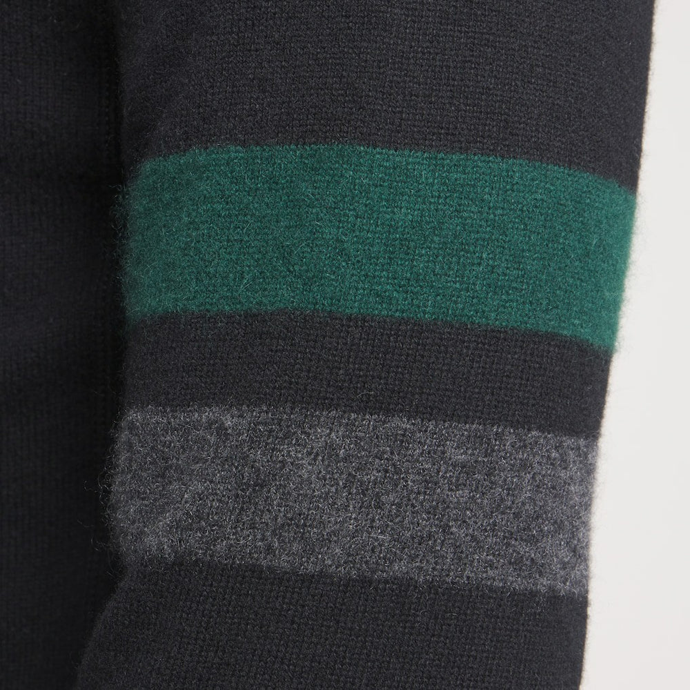 New York Jets x Todd Snyder Cashmere Hoodie Sweater Heather Black