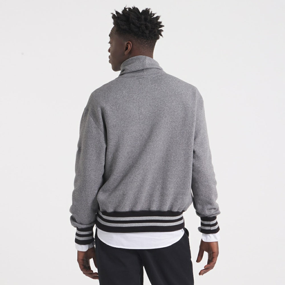 Kansas City Chiefs x Todd Snyder Relaxed Canadian Fleece Turtleneck Heather Gray