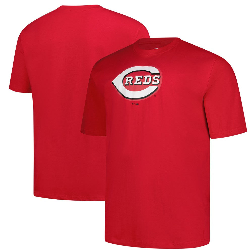 Cincinnati Reds Profile Big & Tall Primary Logo T-Shirt - Red T-shirts