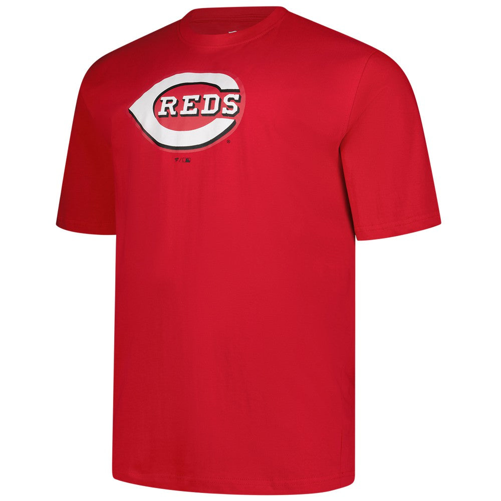 Cincinnati Reds Profile Big & Tall Primary Logo T-Shirt - Red T-shirts