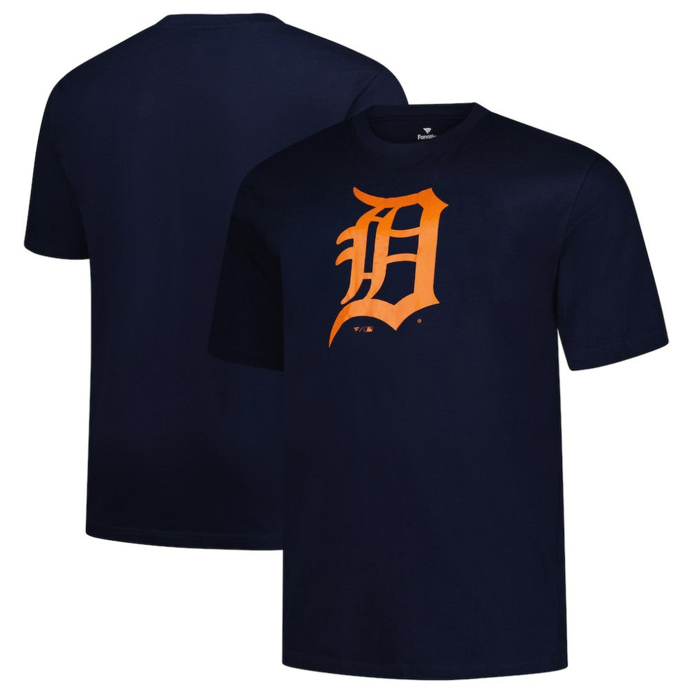 Detroit Tigers Profile Big & Tall Primary Logo T-Shirt - Navy T-shirts