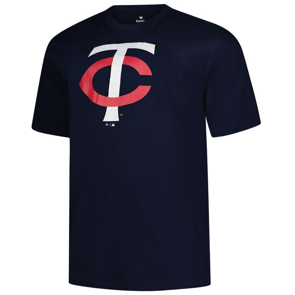 Minnesota Twins Profile Big & Tall Primary Logo T-Shirt - Navy T-shirts
