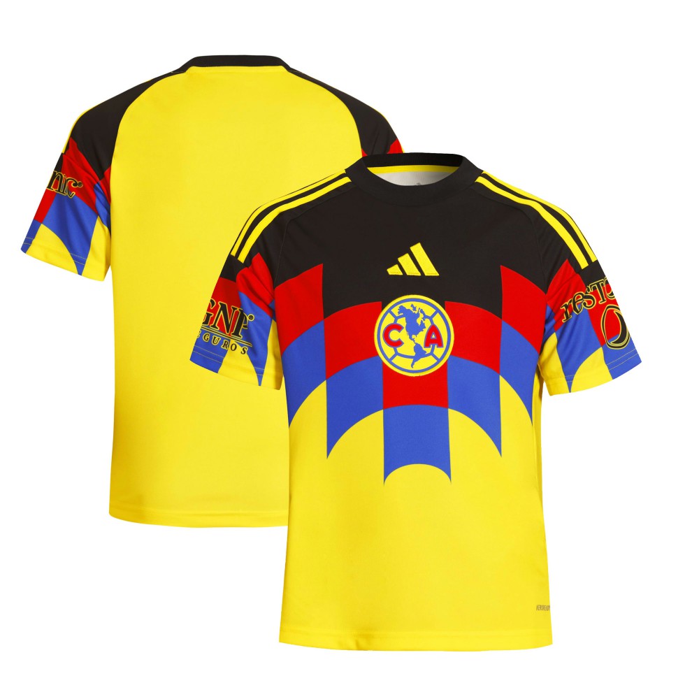 Club America Youth 2025/26 Home Replica Jersey Yellow