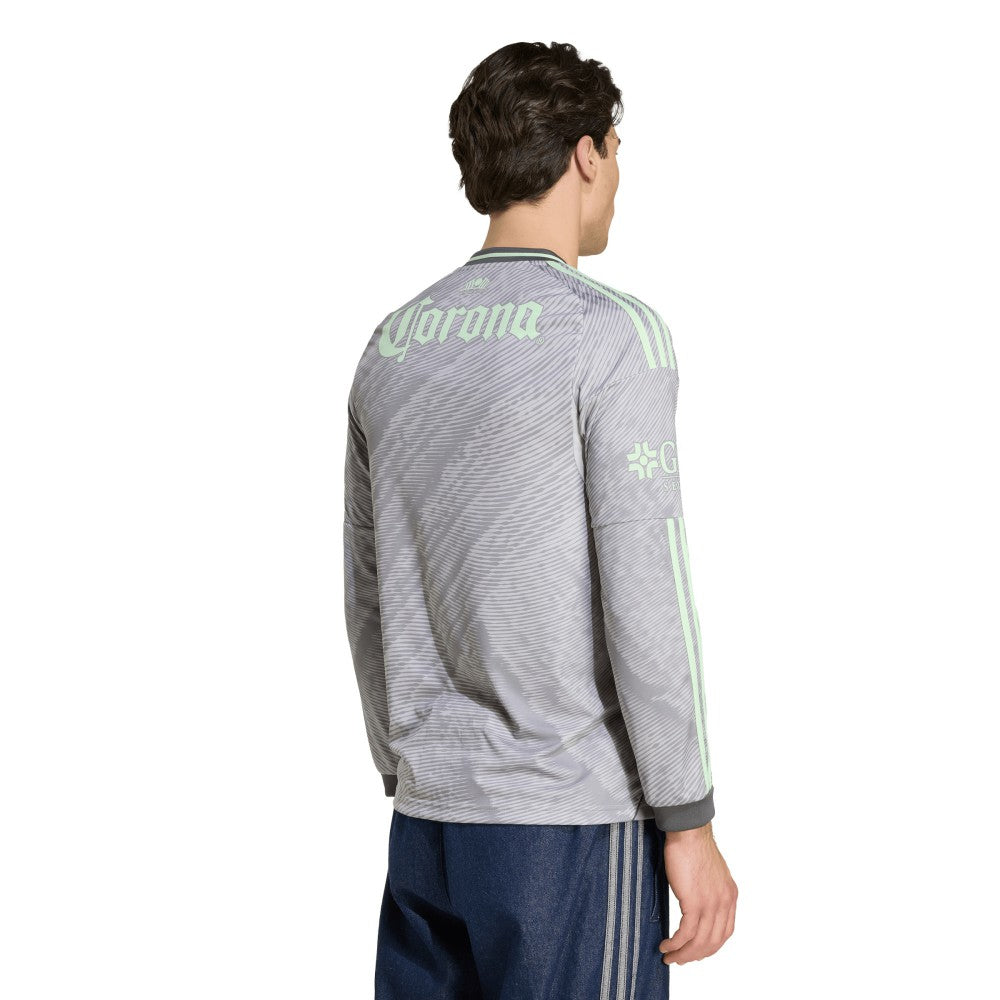 Club America 2025/26 Third Replica Long Sleeve Jersey Gray