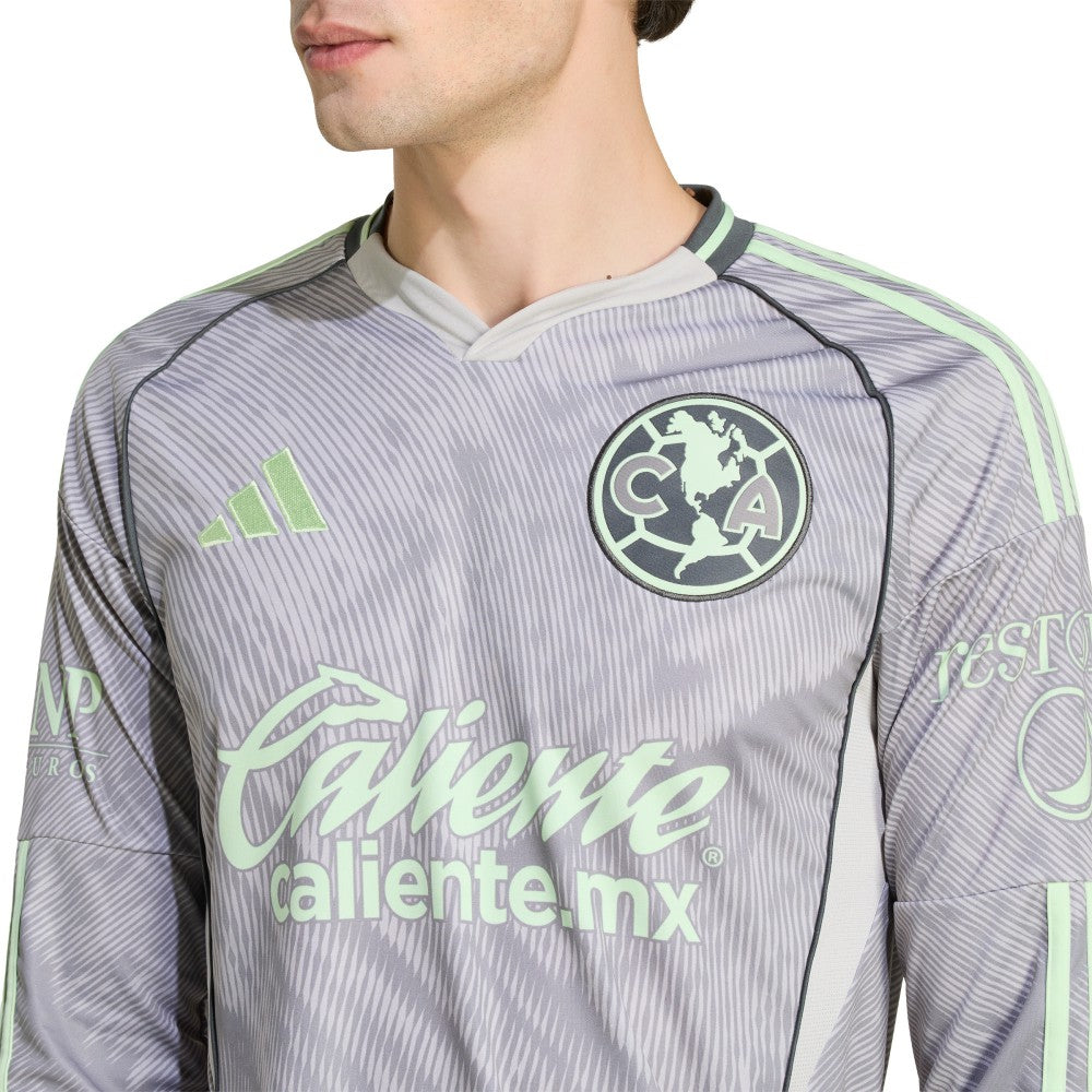 Club America 2025/26 Third Replica Long Sleeve Jersey Gray
