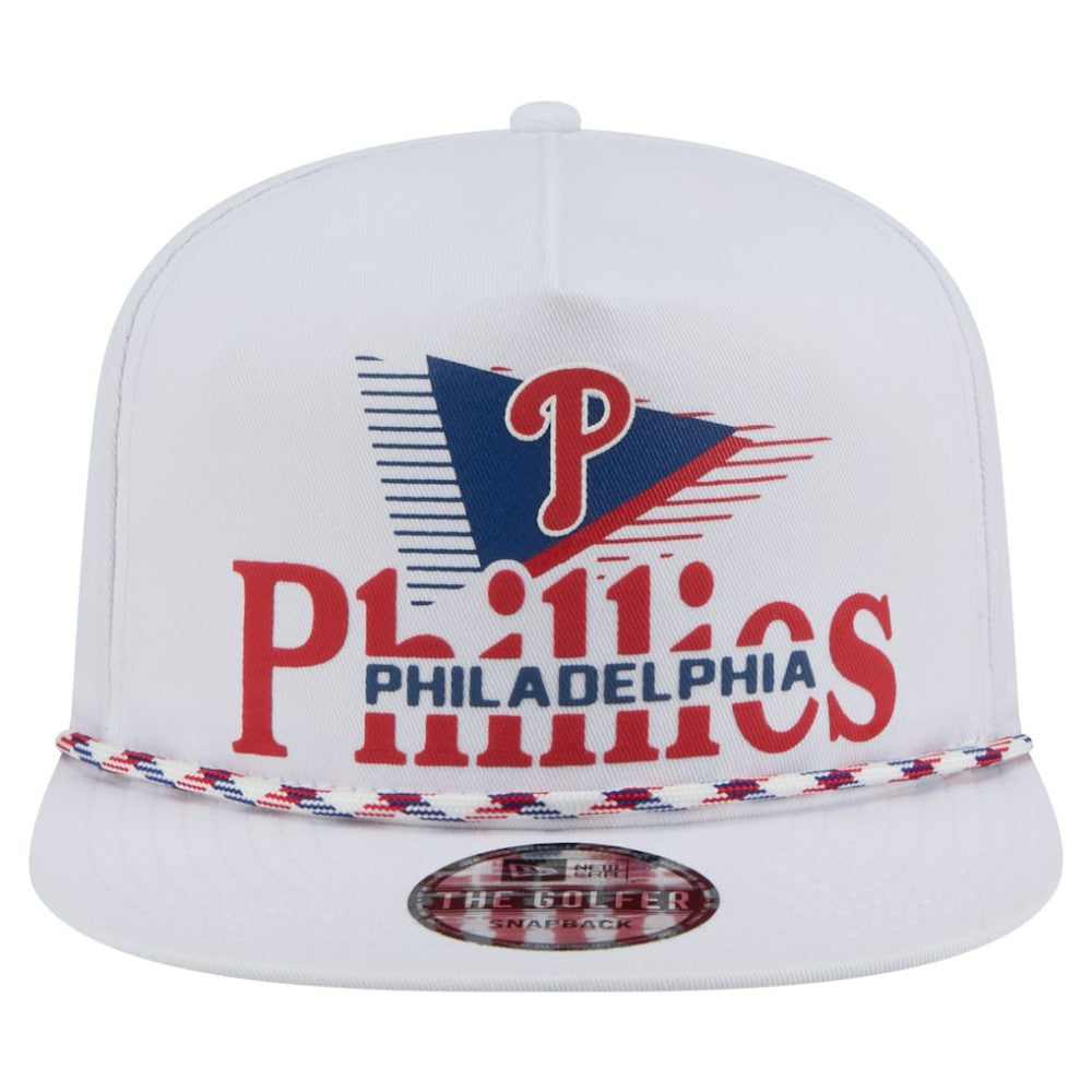 Philadelphia Phillies New Era Collide Golfer Snapback Hat - White Hats
