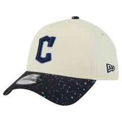 Cleveland Guardians New Era Speckle A-Frame 9FORTY Adjustable Hat - Cream Hats