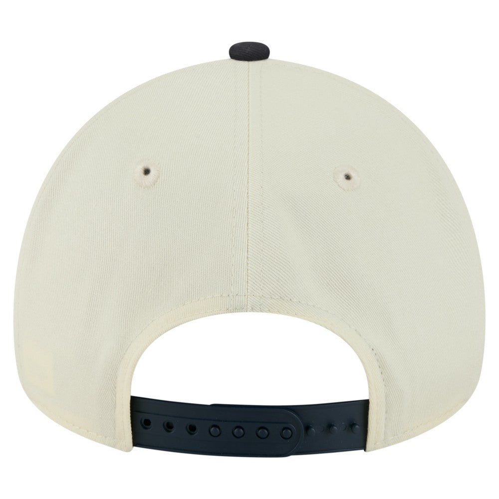 Cleveland Guardians New Era Speckle A-Frame 9FORTY Adjustable Hat - Cream Hats