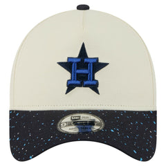 Houston Astros New Era Speckle A-Frame 9FORTY Adjustable Hat - Cream Hats