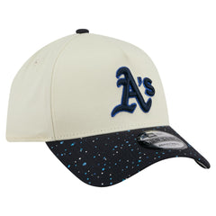 Athletics New Era Speckle A-Frame 9FORTY Adjustable Hat - Cream Hats