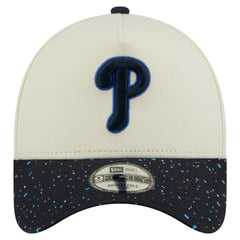 Philadelphia Phillies New Era Speckle A-Frame 9FORTY Adjustable Hat - Cream Hats
