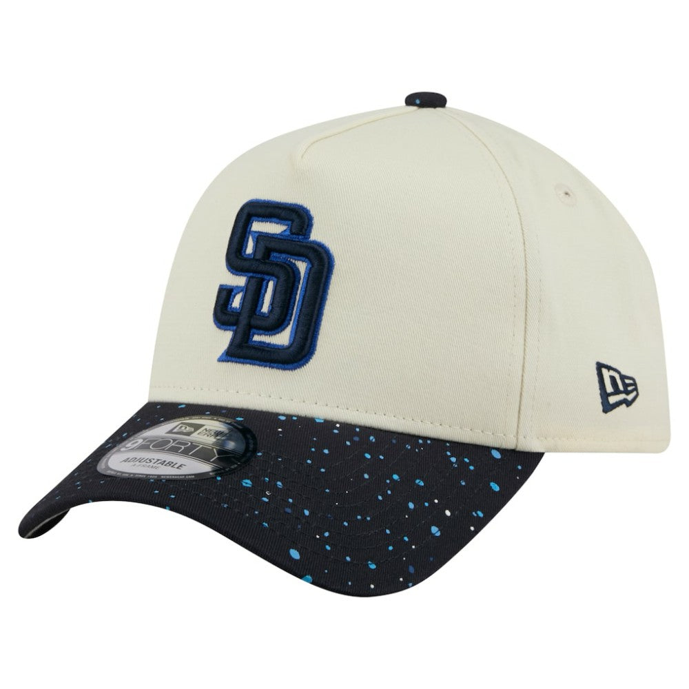 San Diego Padres New Era Speckle A-Frame 9FORTY Adjustable Hat - Cream Hats