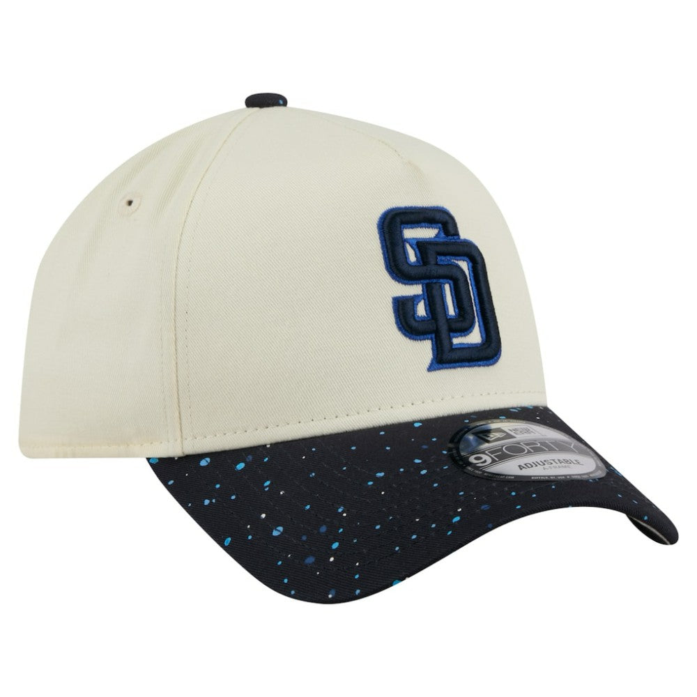 San Diego Padres New Era Speckle A-Frame 9FORTY Adjustable Hat - Cream Hats