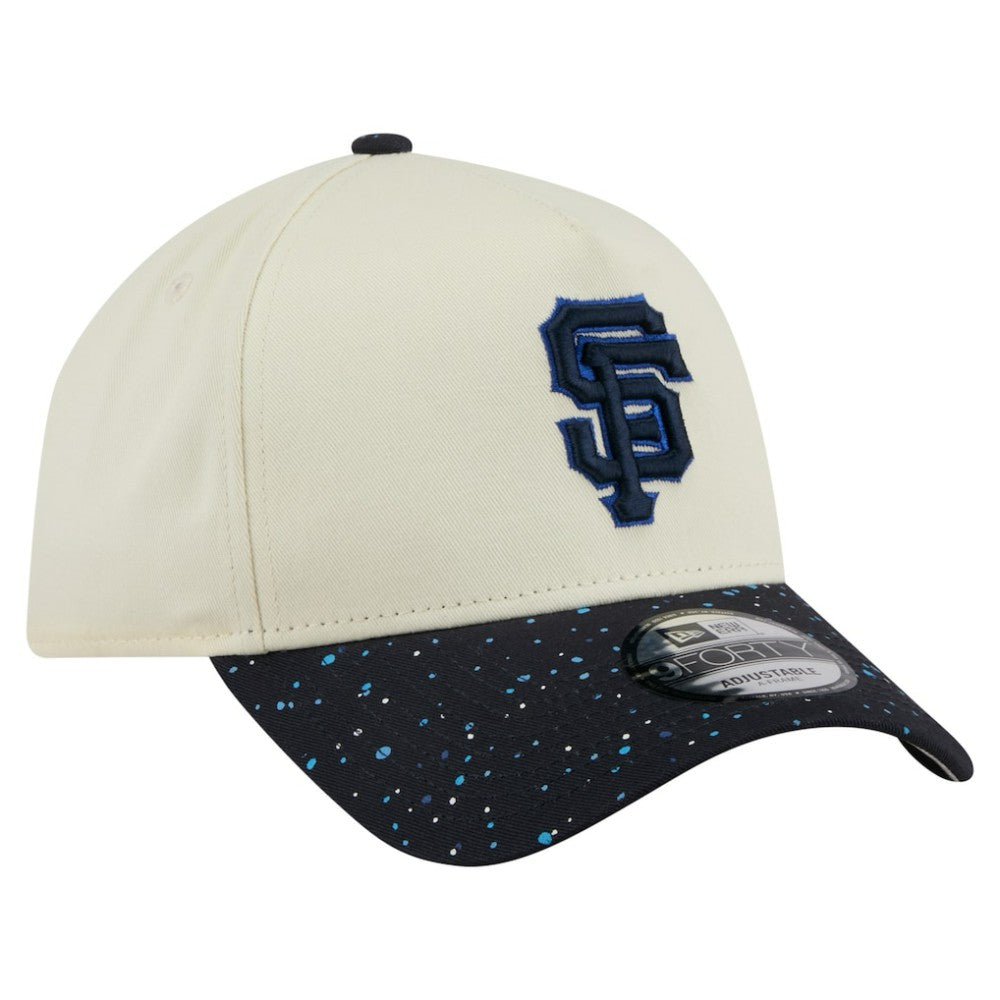 San Francisco Giants New Era Speckle A-Frame 9FORTY Adjustable Hat - Cream Hats