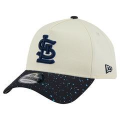 St. Louis Cardinals New Era Speckle A-Frame 9FORTY Adjustable Hat - Cream Hats
