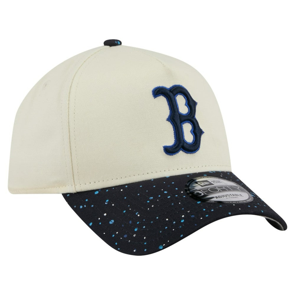 Boston Red Sox New Era Speckle A-Frame 9FORTY Adjustable Hat - Cream Hats