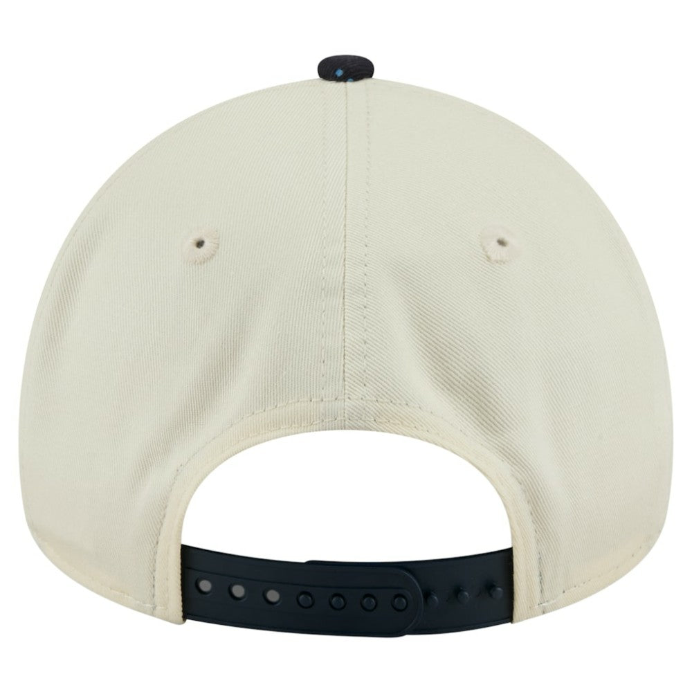 Atlanta Braves New Era Speckle A-Frame 9FORTY Adjustable Hat - Cream Hats
