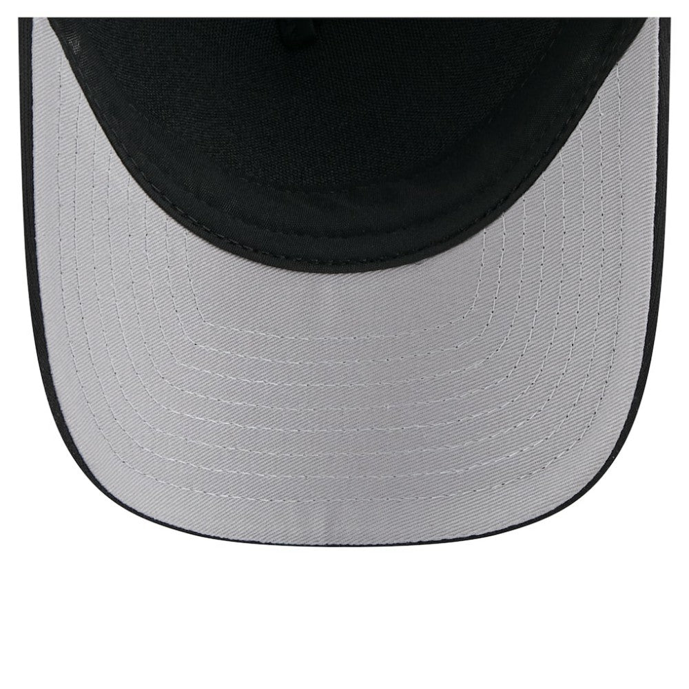 New York Yankees New Era City Initial 9FORTY A-Frame M-Crown Adjustable Trucker Hat - Black Hats