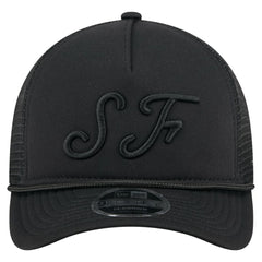 San Francisco Giants New Era City Initial 9FORTY A-Frame M-Crown Adjustable Trucker Hat - Black Hats