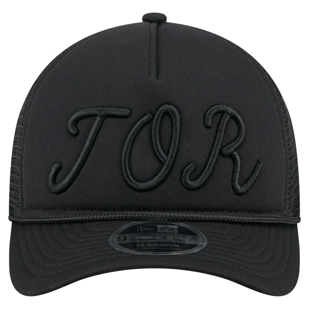 Toronto Blue Jays New Era City Initial 9FORTY A-Frame M-Crown Adjustable Trucker Hat - Black Hats