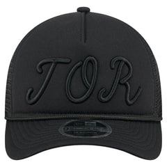Toronto Blue Jays New Era City Initial 9FORTY A-Frame M-Crown Adjustable Trucker Hat - Black Hats