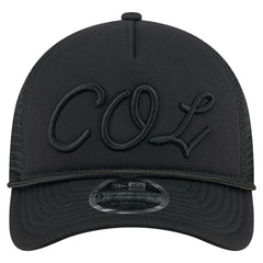 Colorado Rockies New Era City Initial 9FORTY A-Frame M-Crown Adjustable Trucker Hat - Black Hats