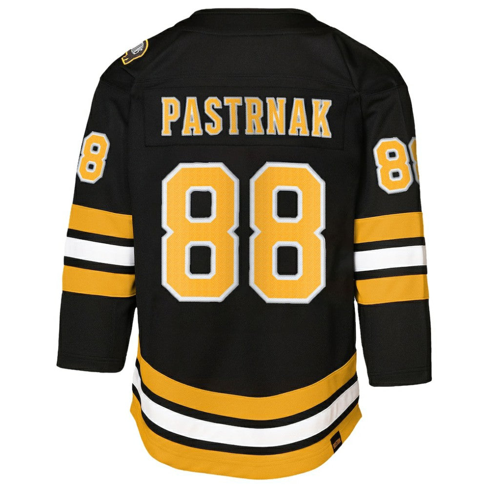 NHL David Pastrnak Boston Bruins Youth Home Premier Player Jersey - Black