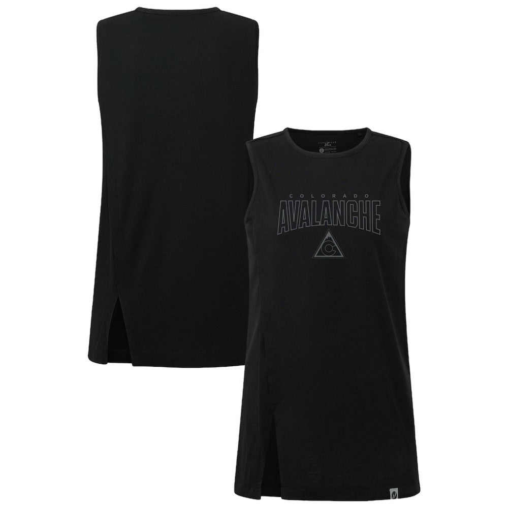 NHL Colorado Avalanche Levelwear Women's Influx Darkmoon Tank Top - Black