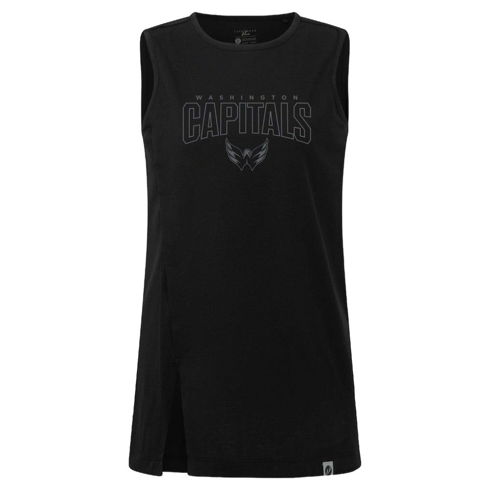 NHL Washington Capitals Levelwear Women's Influx Darkmoon Tank Top - Black