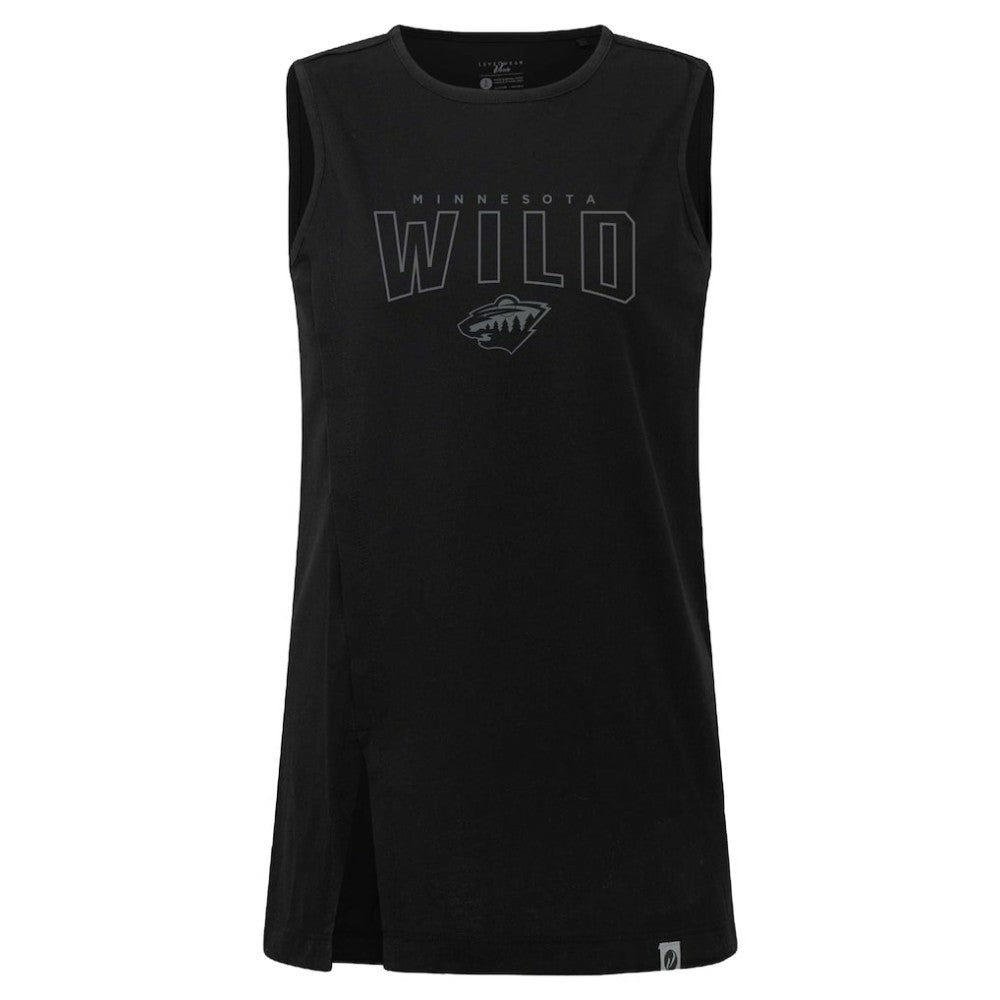NHL Minnesota Wild Levelwear Women's Influx Darkmoon Tank Top - Black
