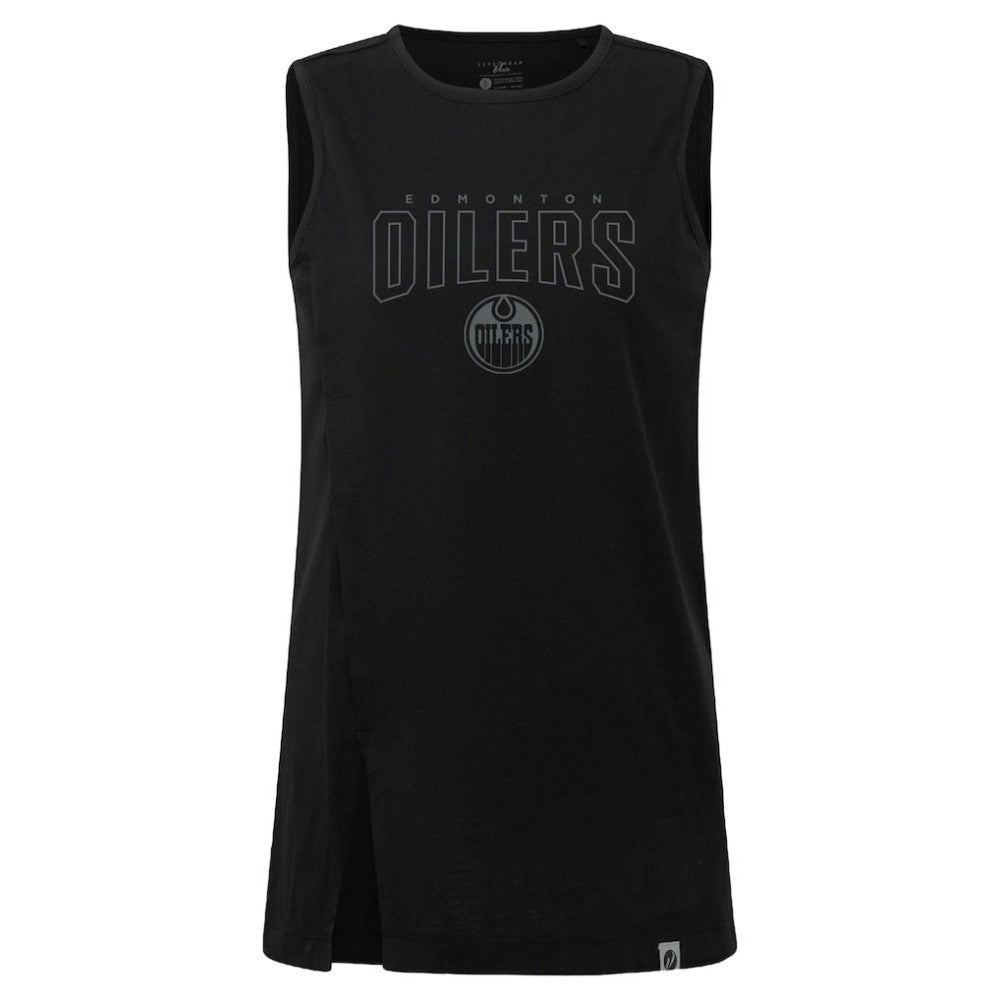 NHL Edmonton Oilers Levelwear Women's Influx Darkmoon Tank Top - Black