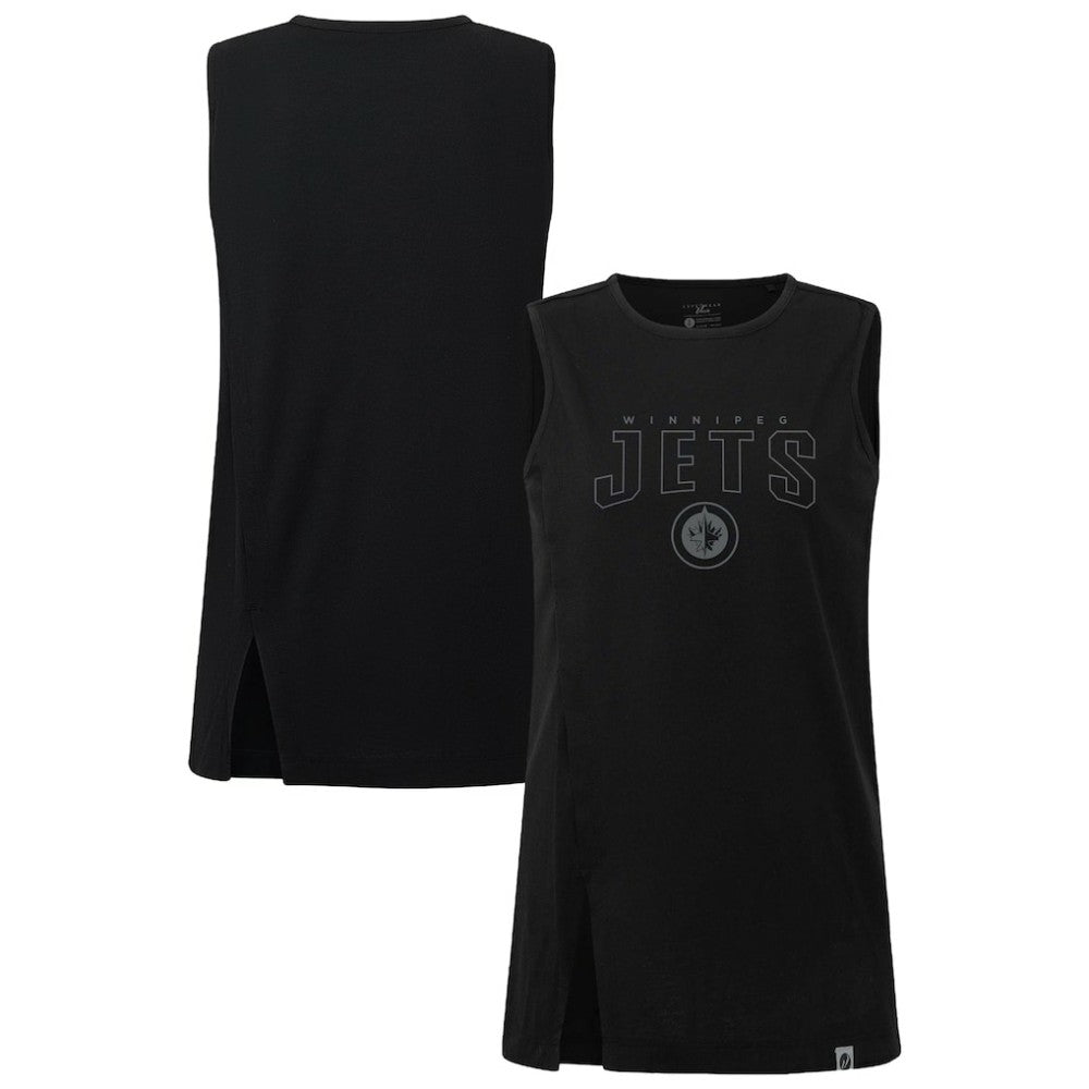 NHL Winnipeg Jets Levelwear Women's Influx Darkmoon Tank Top - Black