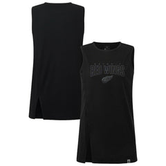 NHL Detroit Red Wings Levelwear Women's Influx Darkmoon Tank Top - Black