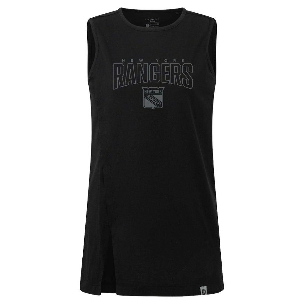 NHL New York Rangers Levelwear Women's Influx Darkmoon Tank Top - Black