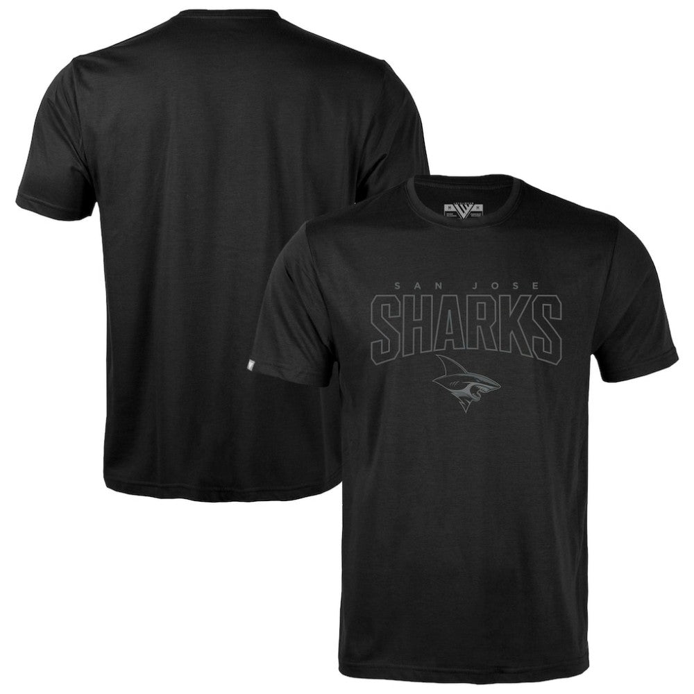 NHL San Jose Sharks Levelwear Richmond Darkmoon T-Shirt - Black
