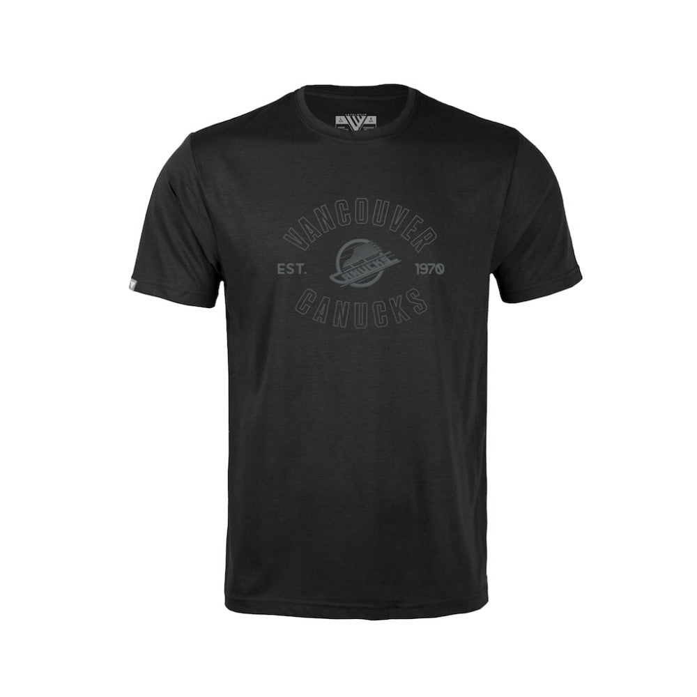 NHL Vancouver Canucks Levelwear Youth Little Richmond Abyssal T-Shirt - Black