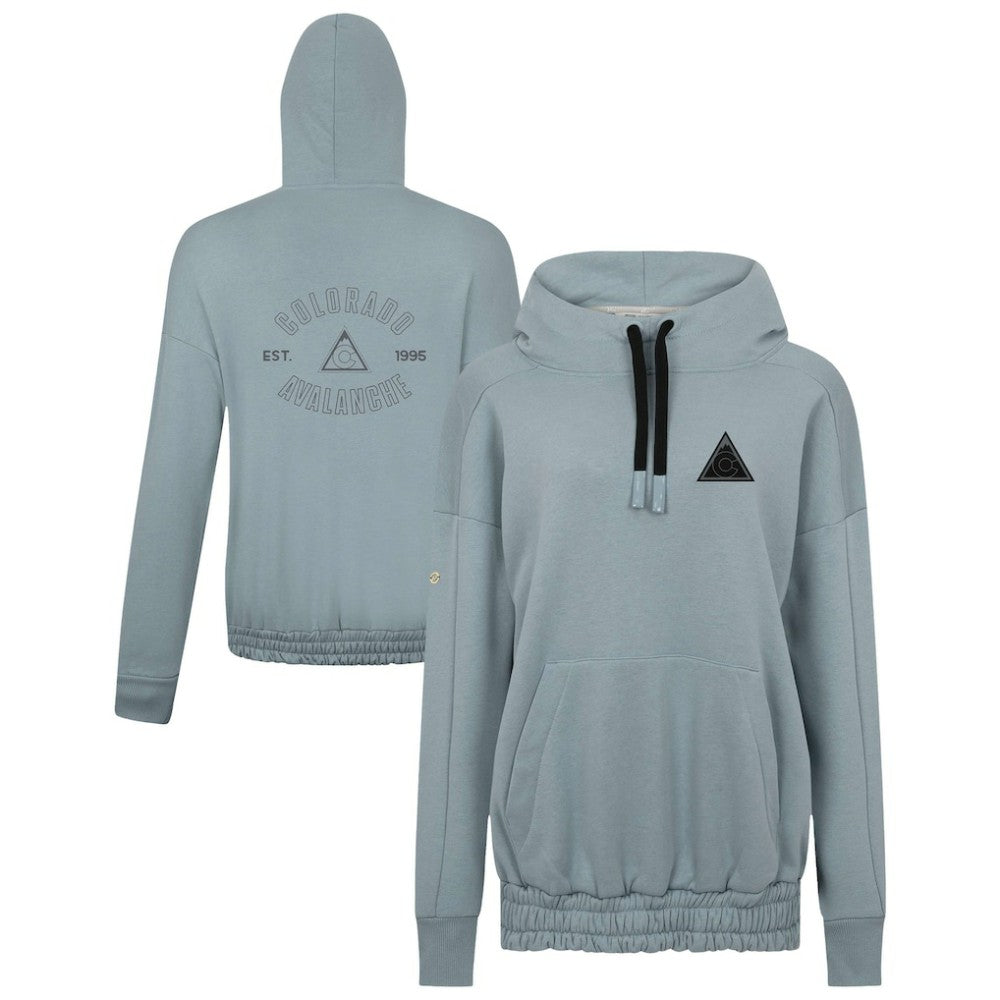 NHL Colorado Avalanche Levelwear Women's Waterfall Nightfall Pullover Hoodie - Gray