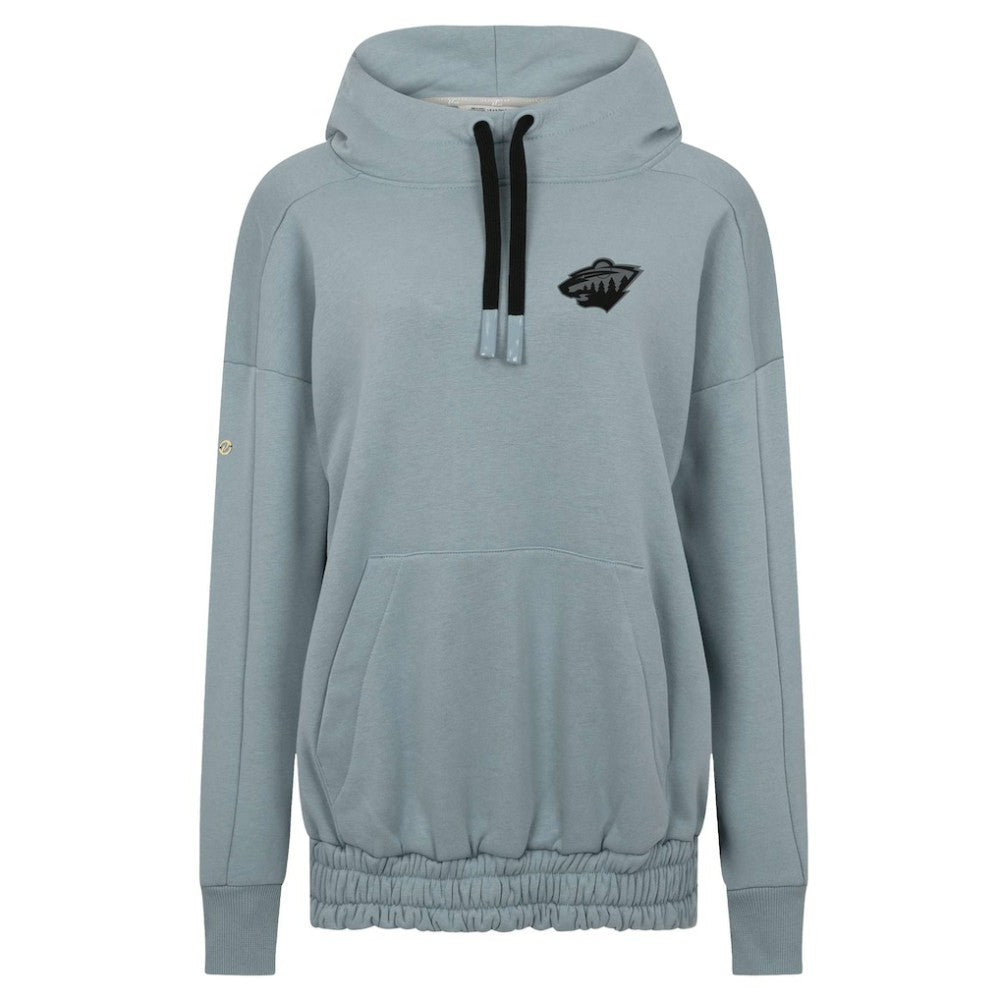 NHL Minnesota Wild Levelwear Women's Waterfall Nightfall Pullover Hoodie - Gray