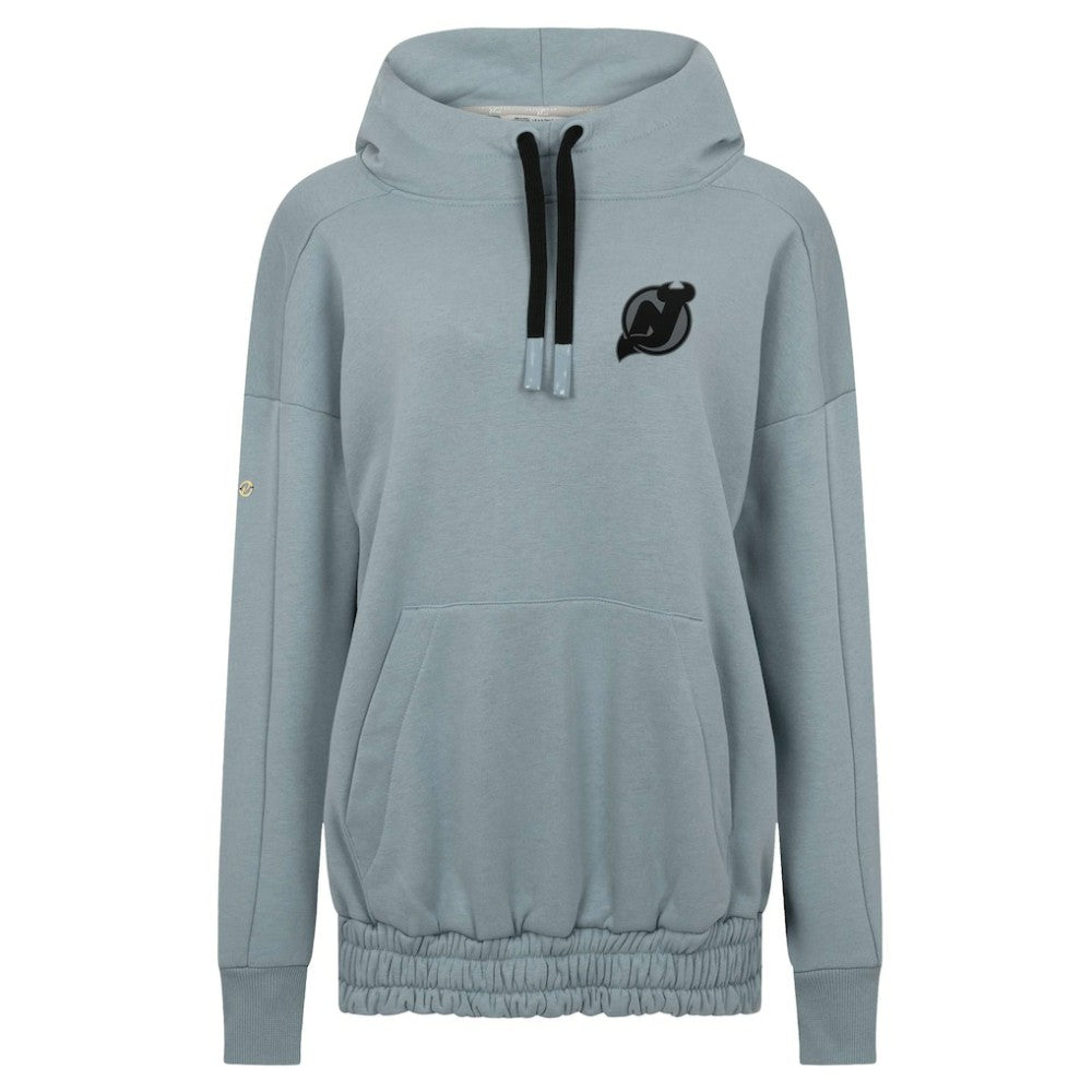 NHL New Jersey Devils Levelwear Women's Waterfall Nightfall Pullover Hoodie - Gray