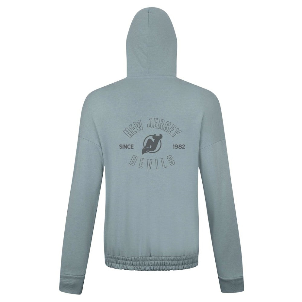 NHL New Jersey Devils Levelwear Women's Waterfall Nightfall Pullover Hoodie - Gray
