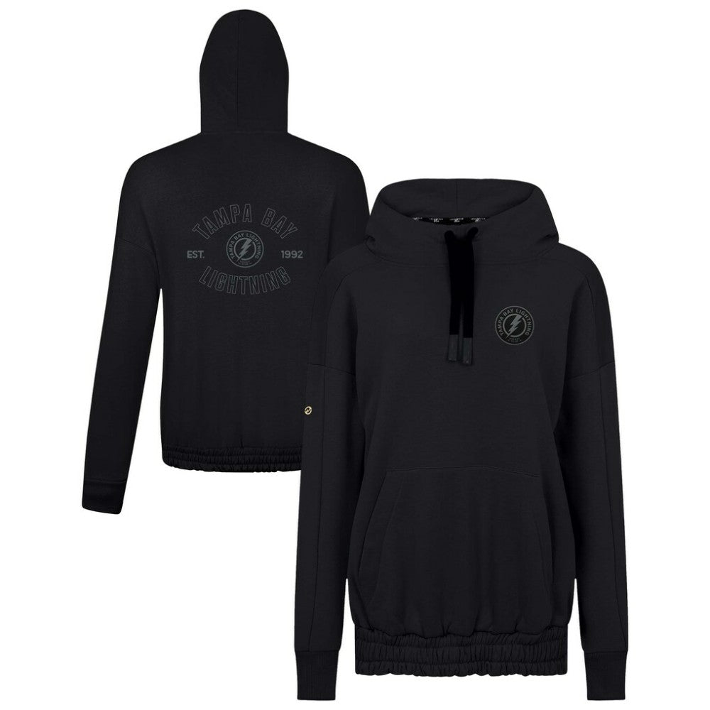 NHL Tampa Bay Lightning Levelwear Women's Waterfall Nightfall Pullover Hoodie - Black