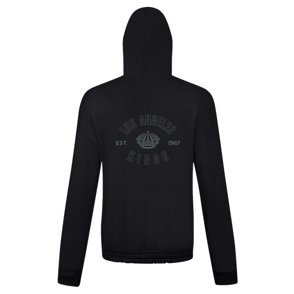 NHL Los Angeles Kings Levelwear Women's Waterfall Nightfall Pullover Hoodie - Black